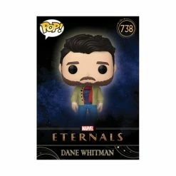 Funko Pop! Marvel Eternals: Dane Whitman (London Outfit) Vinyl Figure #738 + Protector - Entertainment Earth Exclusive Collector Card