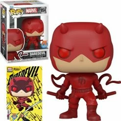 Funko Pop! Marvel Daredevil Action Pose #954 With Daredevil #35 Variant Comic - Previews Exclusive + Protector