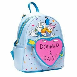 Loungfly Loungefly & Other Bags Loungefly Donald Duck Donald & Daisy Hearts Mini-Backpack - Entertainment Earth Exclusive