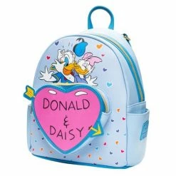 Loungfly Loungefly & Other Bags Loungefly Donald Duck Donald & Daisy Hearts Mini-Backpack - Entertainment Earth Exclusive