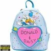 Loungfly Loungefly & Other Bags Loungefly Donald Duck Donald & Daisy Hearts Mini-Backpack - Entertainment Earth Exclusive