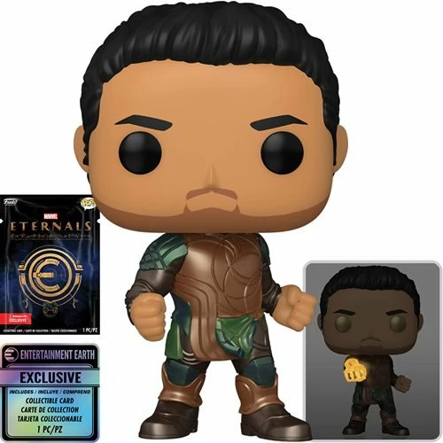 Funko Pop! Marvel Eternals: Gilgamesh Vinyl Figure #730 CHASE With Collectible Card - Entertainment Earth Exclusive + Protector 3 Funko Pop! Marvel Eternals: Gilgamesh Vinyl Figure #730 CHASE With Collectible Card - Entertainment Earth Exclusive + Protector
