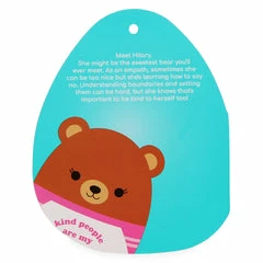 Kellytoys Squishmallows 8" HILARY The Bear Kind Series Kind People Are My Kind Of People - Official Kellytoy Ultrasoft Plush Toy