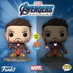 Funko Pop! Marvel Avengers: End Game I Am Iron Man GITD Deluxe #580 - Previews Exclusive + Protector