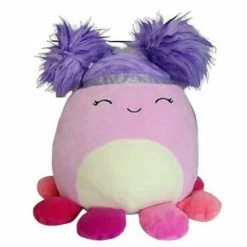 Kellytoys Squishmallows 16" JEANNE Squishdoos Purple Pigtails Pink Octopus - Official Kellytoy Ultrasoft Plush 13 Kellytoys Squishmallows 16