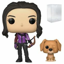 Funko Pop! Hawkeye: Kate Bishop With Lucky The Pizza Dog #1212 + Protector