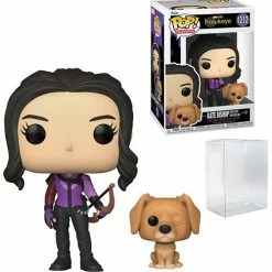 Funko Pop! Hawkeye: Kate Bishop With Lucky The Pizza Dog #1212 + Protector