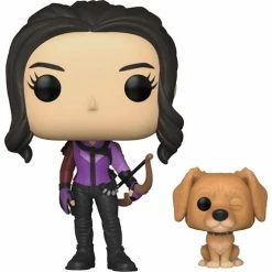 Funko Pop! Hawkeye: Kate Bishop With Lucky The Pizza Dog #1212 + Protector