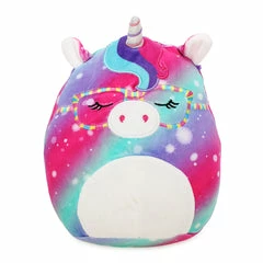 Kellytoys Squishmallows 8" KIMIA Rainbow Unicorn With Glasses