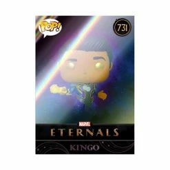 Funko Pop! Marvel Eternals: Kingo Vinyl Figure #731 With Collectible Card - Entertainment Earth Exclusive+ Protector