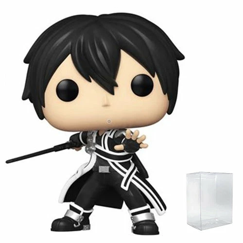 Funko Pop! Sword Art Online: Kirito Vinyl Figure #990 + Protector 3 Funko Pop! Sword Art Online: Kirito Vinyl Figure #990 + Protector