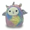 Kellytoys SQUISHMALLOW 8" LUCY MAY The Pink Blue Tie Dyed Llama Alicorn Winged Unicorn