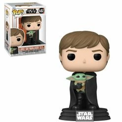 Funko Pop! The Mandalorian: Luke Skywalker With Grogu #482 + Protector