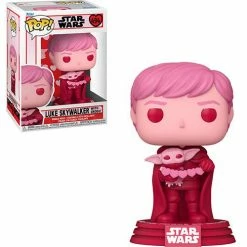 Funko Pop! Star Wars Valentines Luke Skywalker With Grogu #494 + Protector