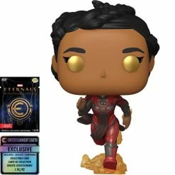 Funko Pop! Marvel Eternals: Makkari Vinyl Figure #734 With Collectible Card - Entertainment Earth Exclusive + Protector