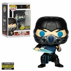 Funko Pop! Mortal Combat: Sub-Zero Glow In The Dark Vinyl Figure #1057 - Entertainment Earth Exclusive + Protector