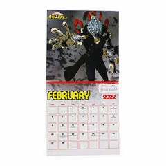Plush Cloud Toys Anime My Hero Academia 16-month 2022 Wall Calendar