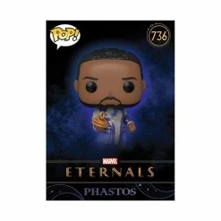Funko Pop! Marvel Eternals: Phastos Vinyl Figure #736 + Protector - Entertainment Earth Exclusive Collector Card