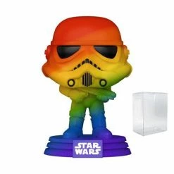 Funko Pop! Star Wars Stormtrooper Pride 2021 Rainbow Pop! Vinyl Figure #296 + Protector