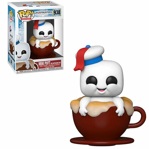 Funko Pop! Mini Puft In Cappuccino Cup - Ghostbusters: Afterlife #938 + Protector 4 Funko Pop! Mini Puft In Cappuccino Cup - Ghostbusters: Afterlife #938 + Protector