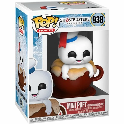 Funko Pop! Mini Puft In Cappuccino Cup - Ghostbusters: Afterlife #938 + Protector 6 Funko Pop! Mini Puft In Cappuccino Cup - Ghostbusters: Afterlife #938 + Protector