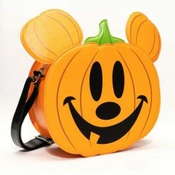 Loungfly Loungefly & Other Bags Loungefly Mickey Mouse Jack-o'-Lantern Mickey Crossbody Purse - Entertainment Earth Exclusive
