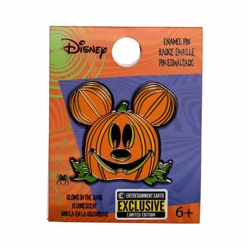 Loungefly Mickey Mouse Jack-o'-Lantern Mickey Glow-in-the-Dark Enamel Pin - Entertainment Earth Exclusive Loungefly & Other Bags 6 Loungefly Mickey Mouse Jack-o'-Lantern Mickey Glow-in-the-Dark Enamel Pin - Entertainment Earth Exclusive Loungefly & Other Bags