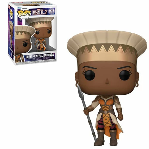 Funko Pop! What If..?: Queen General Ramonda #971 + Protector 4 Funko Pop! What If..?: Queen General Ramonda #971 + Protector