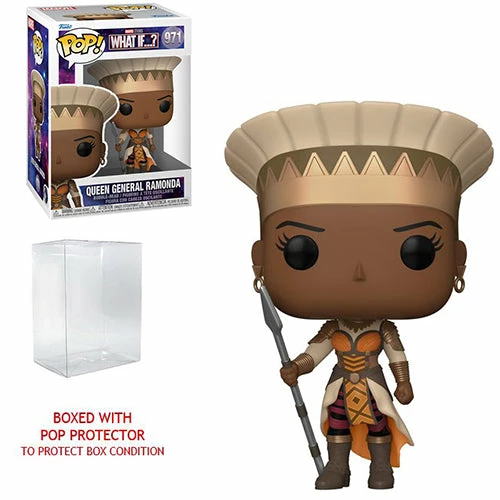 Funko Pop! What If..?: Queen General Ramonda #971 + Protector 8 Funko Pop! What If..?: Queen General Ramonda #971 + Protector