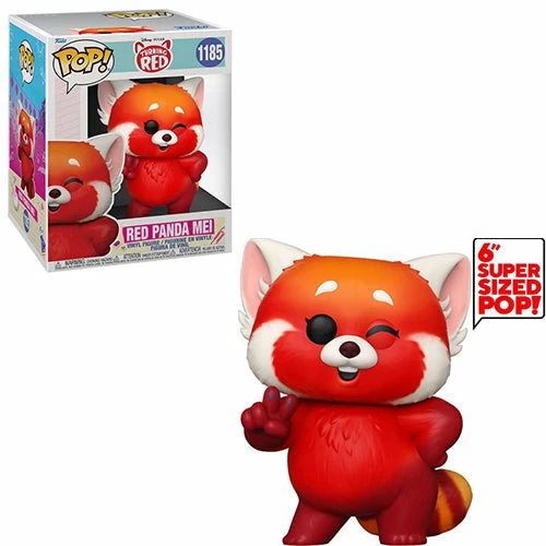 Funko Pop! Super 6" Red Panda Mei - Turning Red + Protector 5 Funko Pop! Super 6" Red Panda Mei - Turning Red + Protector