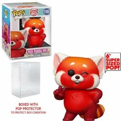Funko Pop! Super 6" Red Panda Mei - Turning Red + Protector 10 Funko Pop! Super 6