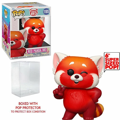 Funko Pop! Super 6" Red Panda Mei - Turning Red + Protector 6 Funko Pop! Super 6" Red Panda Mei - Turning Red + Protector