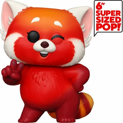 Funko Pop! Super 6" Red Panda Mei - Turning Red + Protector 3 Funko Pop! Super 6" Red Panda Mei - Turning Red + Protector