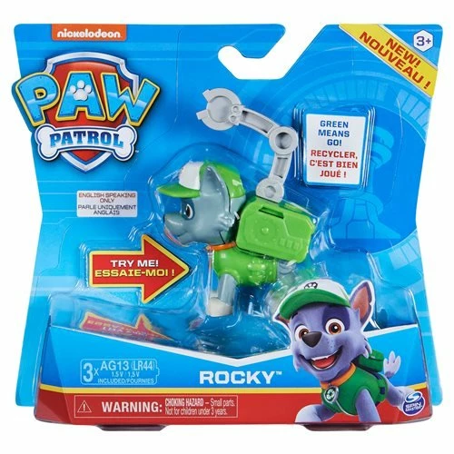 Spin Master Paw Patrol Pup With Transforming Backpack Action Figure - Rocky 4 Spin Master Paw Patrol Pup With Transforming Backpack Action Figure - Rocky