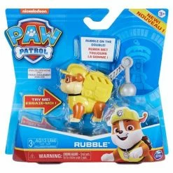 Spin Master Paw Patrol Pup With Transforming Backpack Action Figure - Rubble