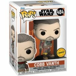 Funko Pop! The Mandalorian: Set Of 3 - Cobb Vanth CHASE #484, Fennec Shand #483, Luke With Grogu #482 + Protectors