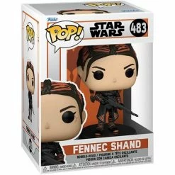 Funko Pop! The Mandalorian: Set Of 3 - Cobb Vanth #484, Fennec Shand #483, Luke With Grogu #482 + Protectors