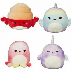 Kellytoys Squishmallows 5" Mini 8 Pack, Sealife - Official Kellytoy - Limited Edition Gift Pack