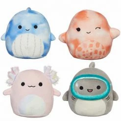 Kellytoys Squishmallows 5" Mini 8 Pack, Sealife - Official Kellytoy - Limited Edition Gift Pack 10 Kellytoys Squishmallows 5