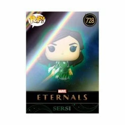 Funko Pop! Marvel Eternals: Sersi #728 + Protector - Entertainment Earth Exclusive Collector Card 19 Funko Pop! Marvel Eternals: Sersi #728 + Protector - Entertainment Earth Exclusive Collector Card