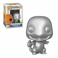 Funko Pop! Pokemon: Silver Charmander Vinyl Figure #455 + Protector 9 Funko Pop! Pokemon: Silver Charmander Vinyl Figure #455 + Protector