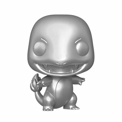 Funko Pop! Pokemon: Silver Charmander Vinyl Figure #455 + Protector 5 Funko Pop! Pokemon: Silver Charmander Vinyl Figure #455 + Protector