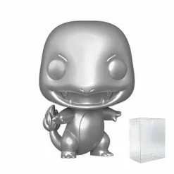 Funko Pop! Pokemon: Silver Charmander Vinyl Figure #455 + Protector