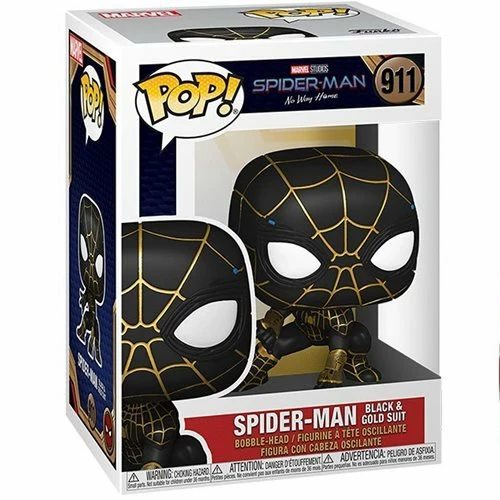 Funko Pop! Spider-Man No Way Home: Black & Gold Suit Spider Man #911 + Protector 5 Funko Pop! Spider-Man No Way Home: Black & Gold Suit Spider Man #911 + Protector