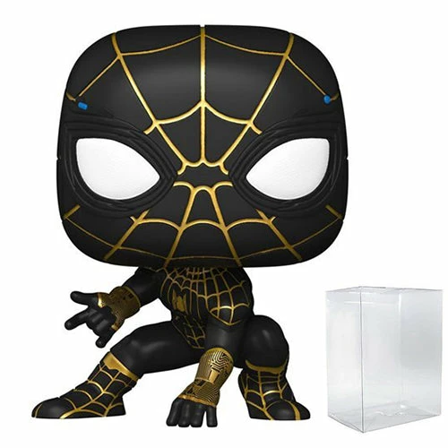 Funko Pop! Spider-Man No Way Home: Black & Gold Suit Spider Man #911 + Protector 3 Funko Pop! Spider-Man No Way Home: Black & Gold Suit Spider Man #911 + Protector