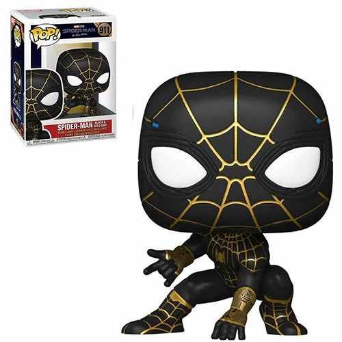 Funko Pop! Spider-Man No Way Home: Black & Gold Suit Spider Man #911 + Protector 4 Funko Pop! Spider-Man No Way Home: Black & Gold Suit Spider Man #911 + Protector
