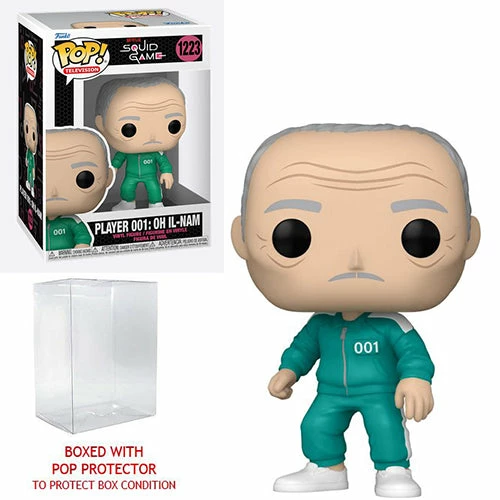 Funko Pop! Squid Game Player 001: Oh Il-Nam #1223 + Protector 8 Funko Pop! Squid Game Player 001: Oh Il-Nam #1223 + Protector