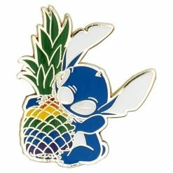 Loungefly Loungefly & Other Bags Lilo & Stitch Rainbow Pineapple Stitch Enamel Pin - Entertainment Earth Exclusive