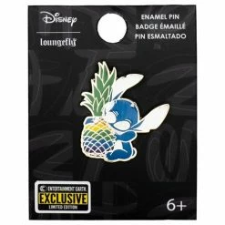 Loungefly Loungefly & Other Bags Lilo & Stitch Rainbow Pineapple Stitch Enamel Pin - Entertainment Earth Exclusive