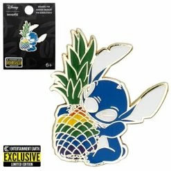 Loungefly Loungefly & Other Bags Lilo & Stitch Rainbow Pineapple Stitch Enamel Pin - Entertainment Earth Exclusive